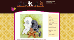 Desktop Screenshot of adanacpoodles.com